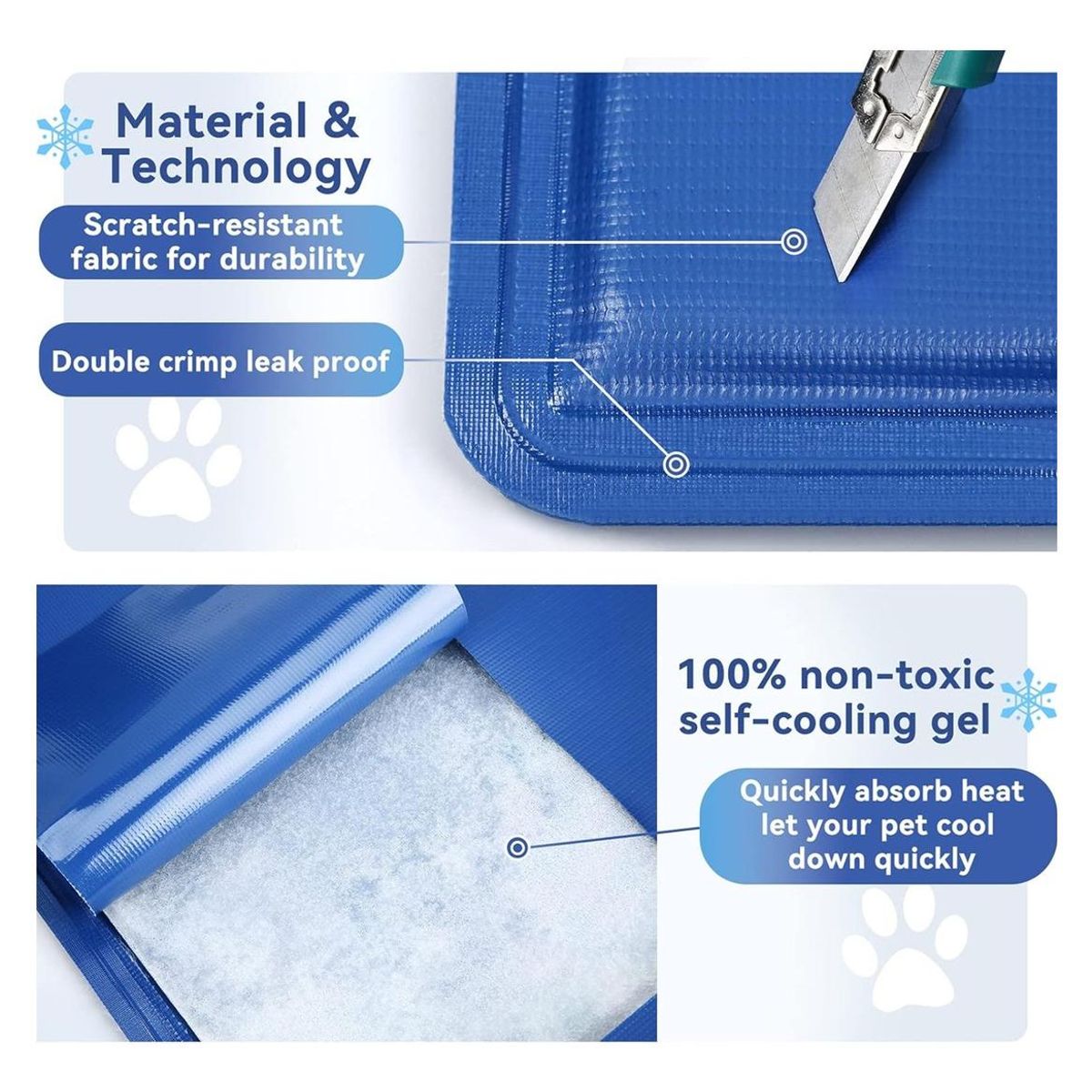 GENERICO - Manta Refrescante para Mascotas 40x50 cm Ideal Verano