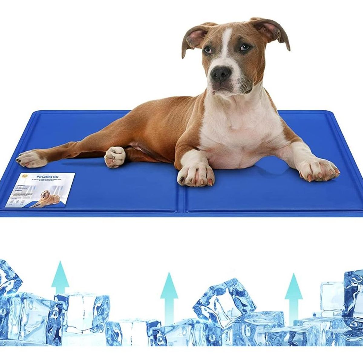 GENERICO - Alfombra Refrescante para Mascotas Azul-Rosa 65x50 cm