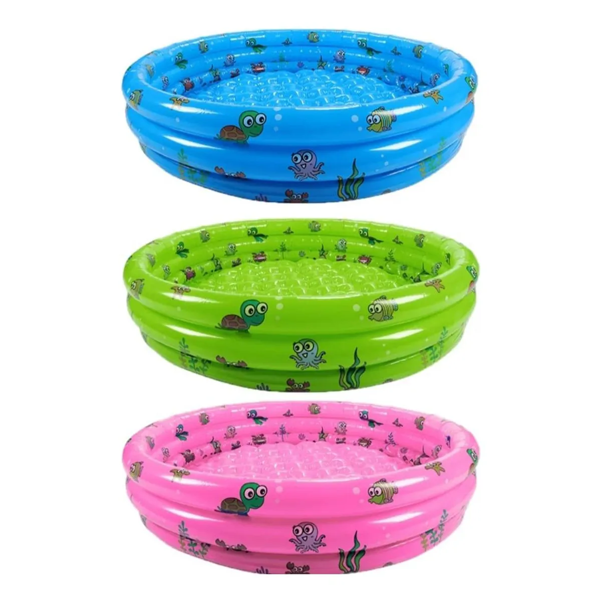 GENERICO - Piscina Inflable Redonda de Tres Anillos para Niños 80 cm.