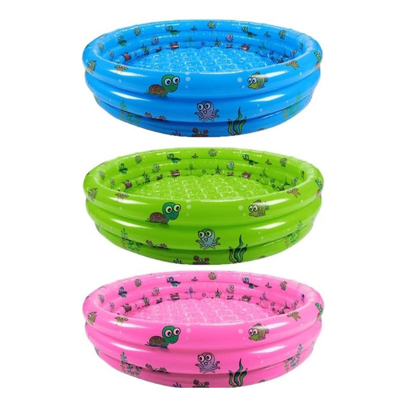 GENERICO - Piscina Inflable Redonda de Tres Anillos para Niños 80 cm