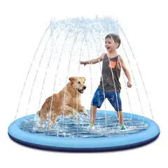 GENERICO - Piscina Inflable Plegable con Fuente para Niños y Mascotas