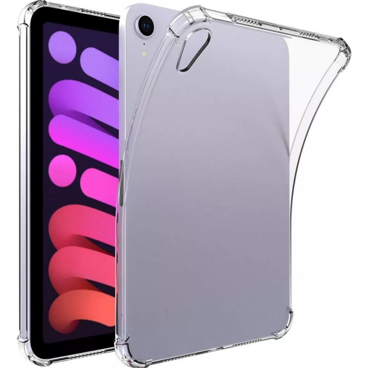 GENERICO - Funda Transparente Reforzada de Silicona para iPad