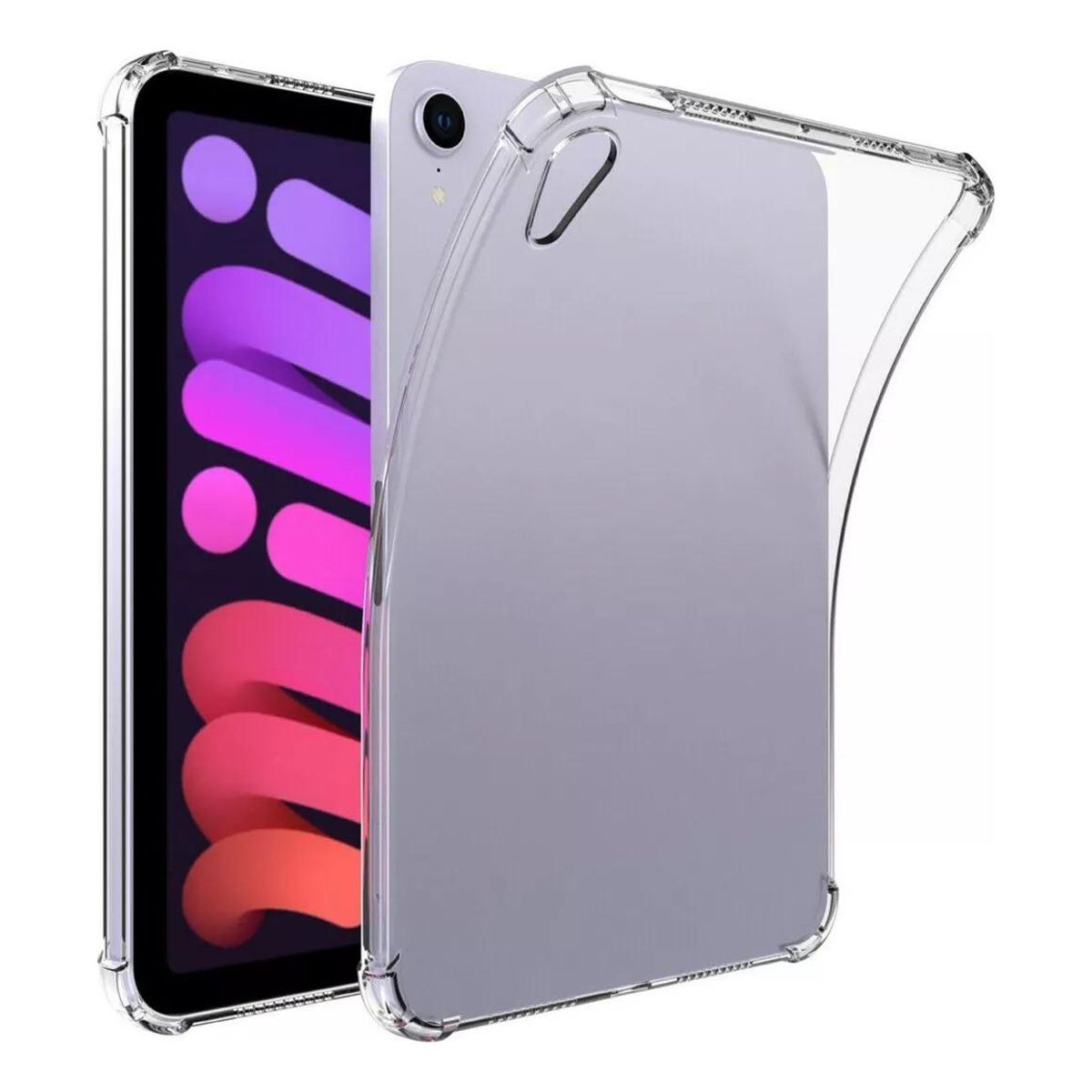 GENERICO - Funda Transparente Reforzada de Silicona para iPad