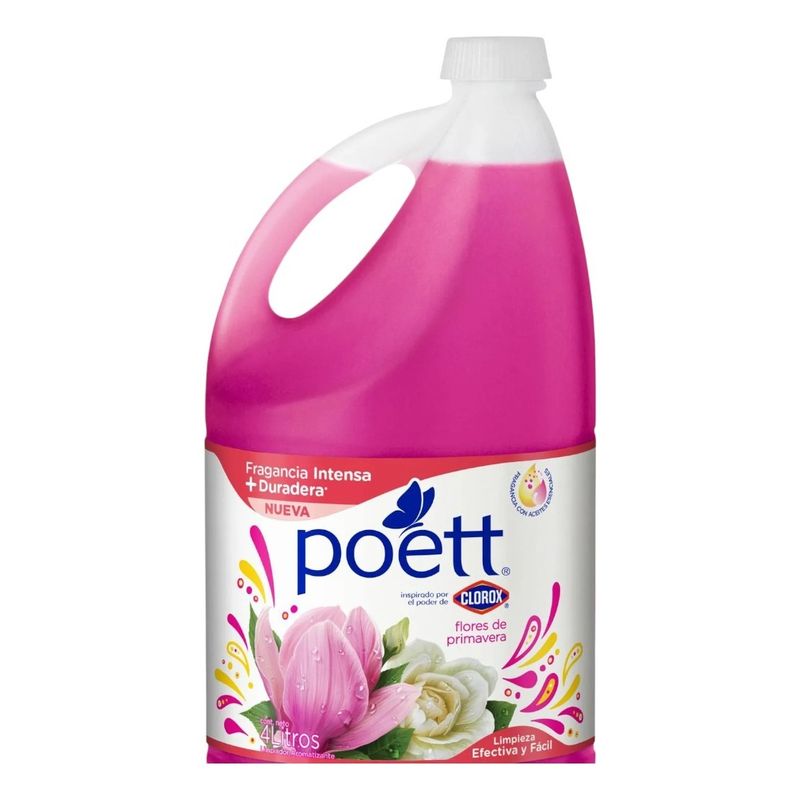 CLOROX - Limpiador Liquido Aromatizante Poett Primavera 4 Litros