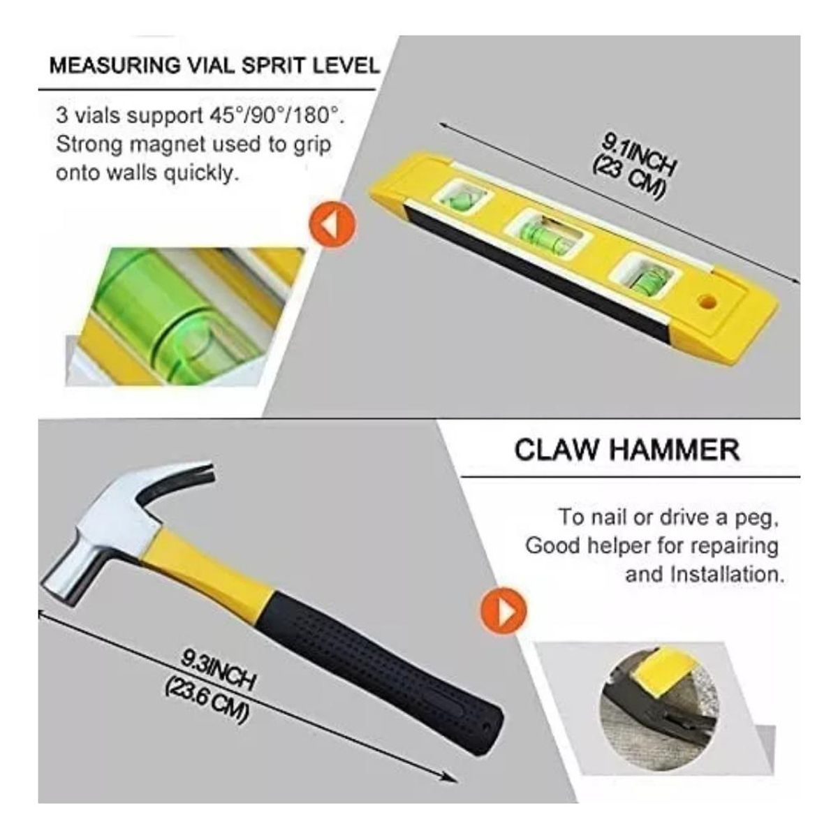 GENERICO - Kit Completo de 108 Herramientas Portátil para Bricolaje