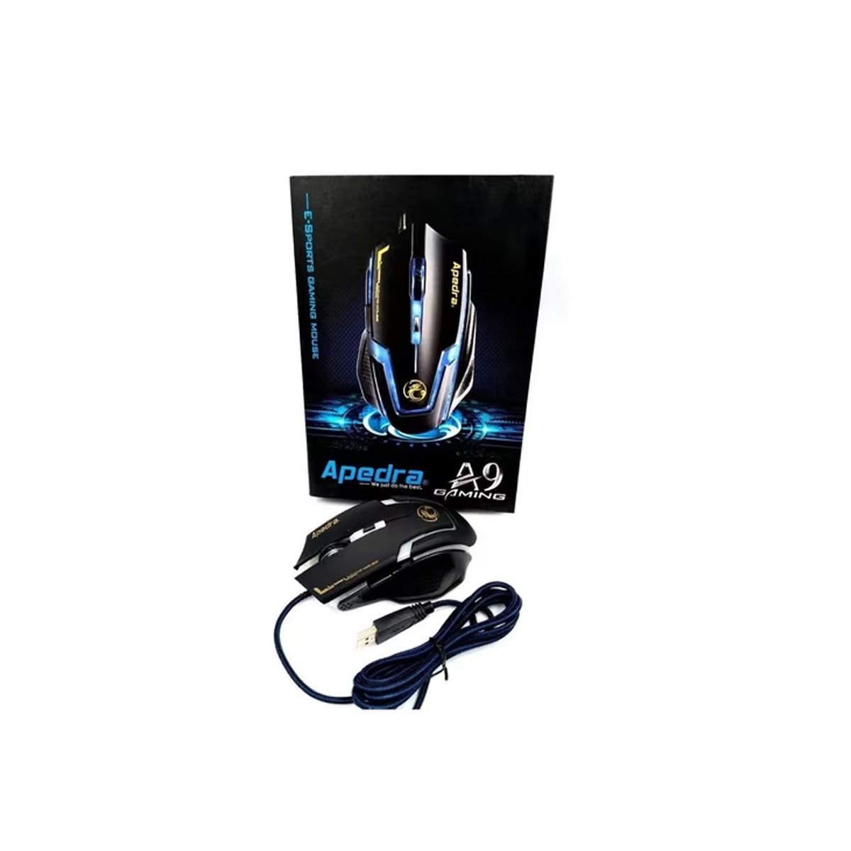 GENERICO - Mouse Gamer A9 2400 Dpi Retroiluminado
