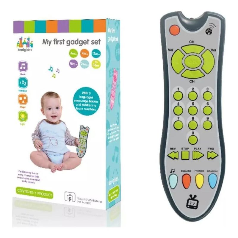GENERICO - Control Remoto Musical Educativo Multilingüe para Niños