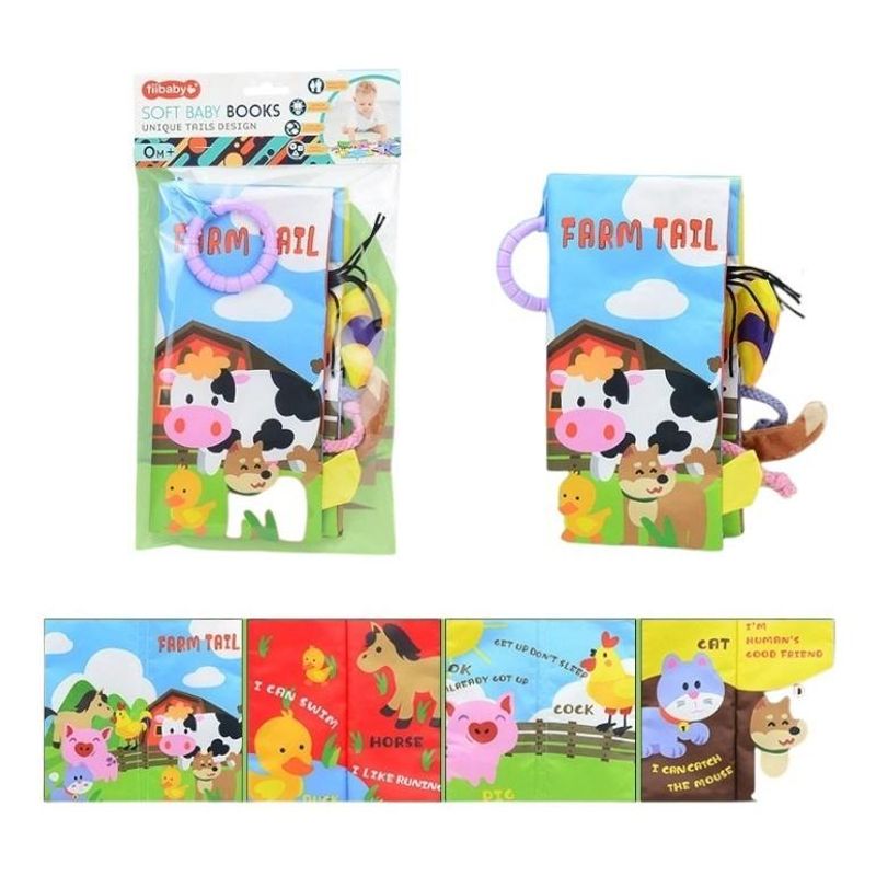 GENERICO - Libro Sensorial de Tela para Bebés - Juguete Estimulante