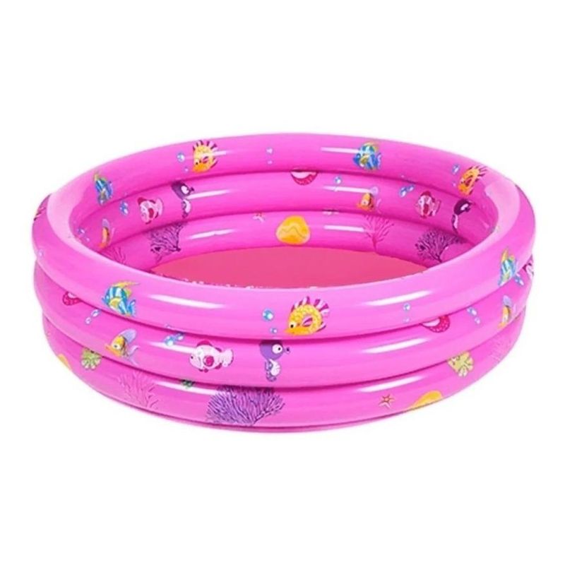 GENERICO - Piscina Infantil Inflable de 3 Anillos con Diseño Oceánico