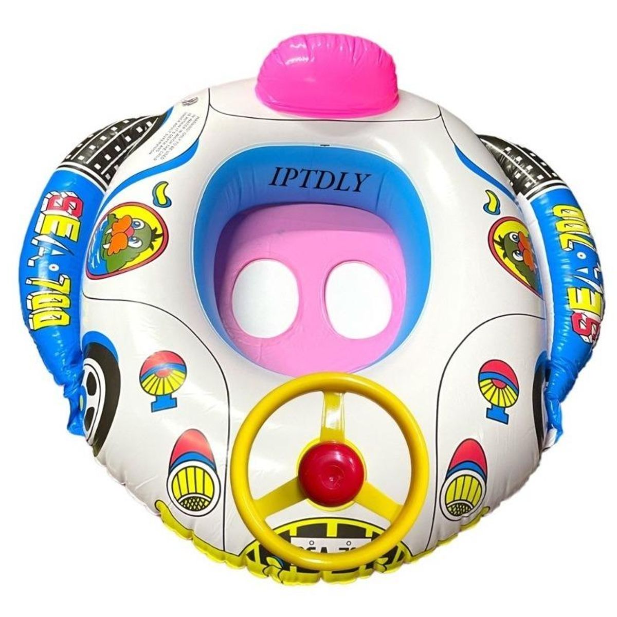 GENERICO - Flotador Inflable Tipo Bote con Sonido para Bebés 59 cm