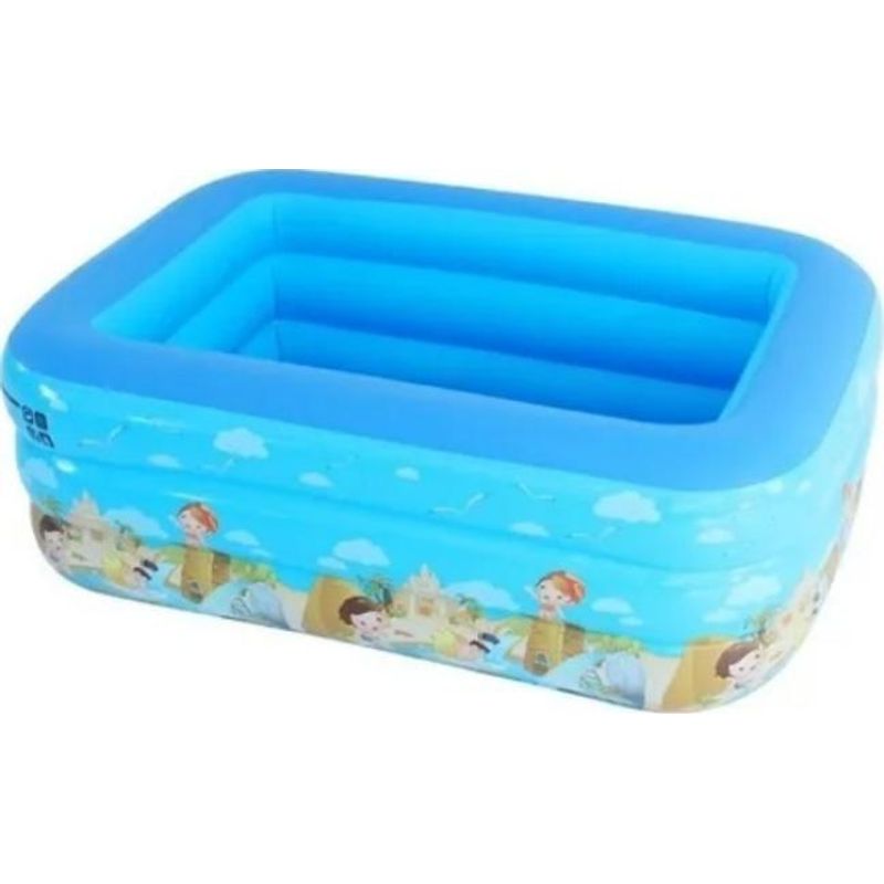 GENERICO - Piscina Inflable Azul para Niños 150x100x50cm Verano 26L