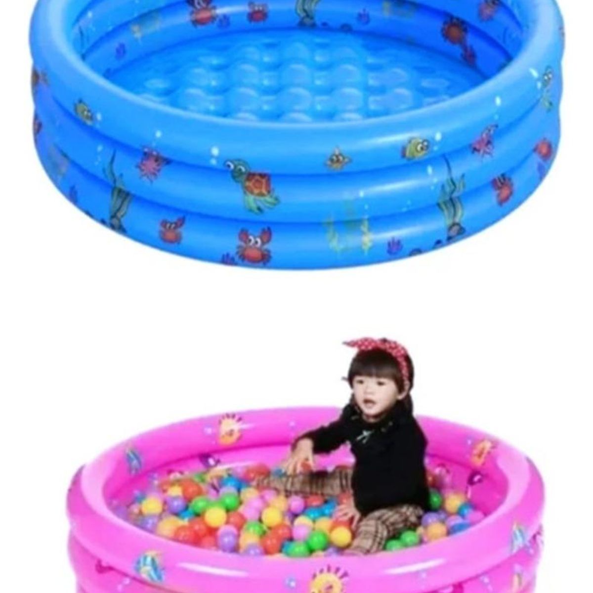 GENERICO - Piscina Inflable Redonda de 120 cm para niños de 3 a 18 años