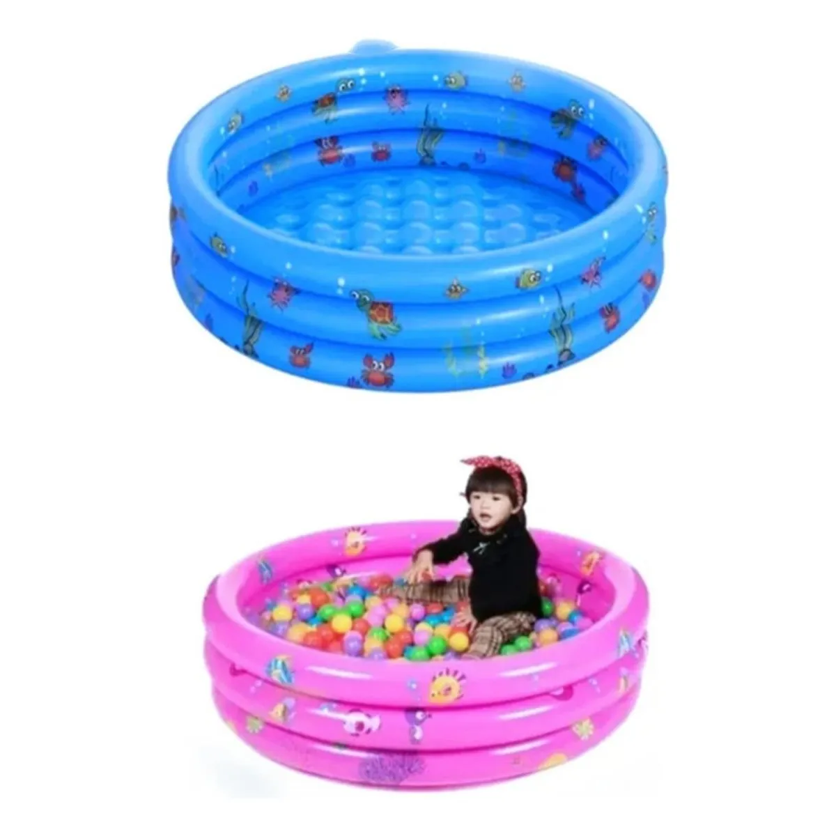 GENERICO - Piscina Inflable Redonda de 120 cm para niños de 3 a 18 años