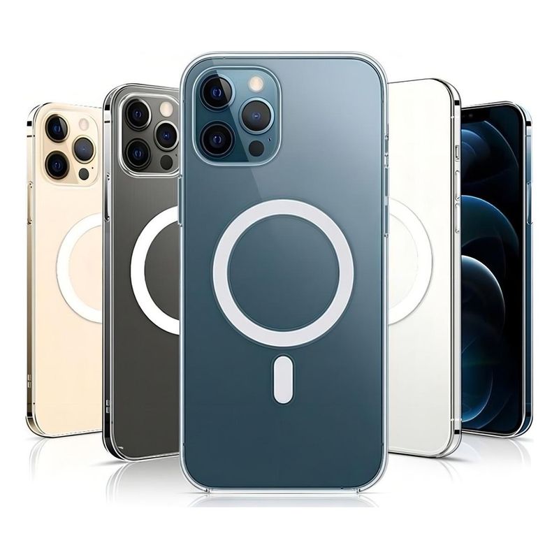GENERICO - Funda Transparente Magnética para iPhone 15 Pro Max