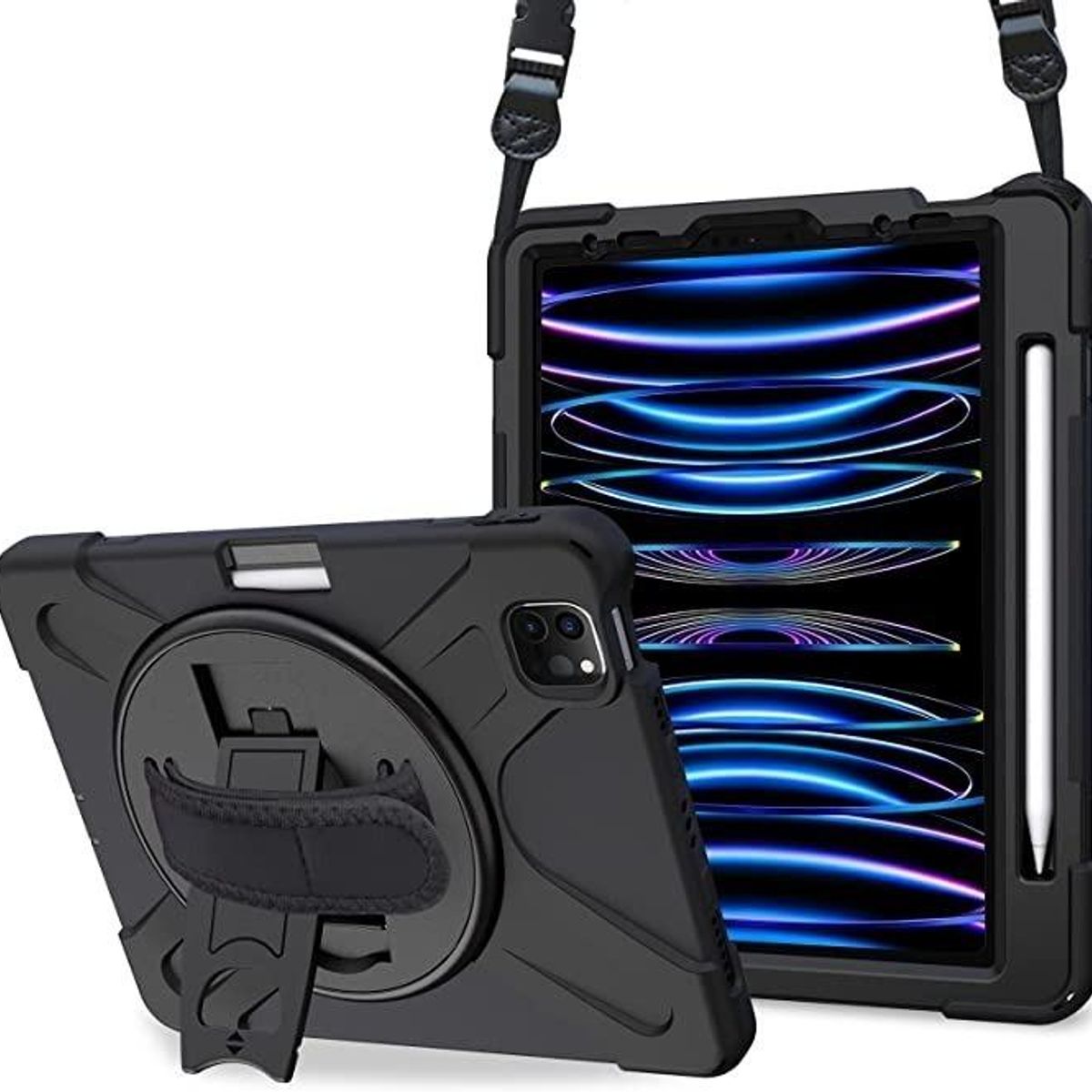 GENERICO - Funda Resistente para iPad Pro 11 con Soporte y Cinturón