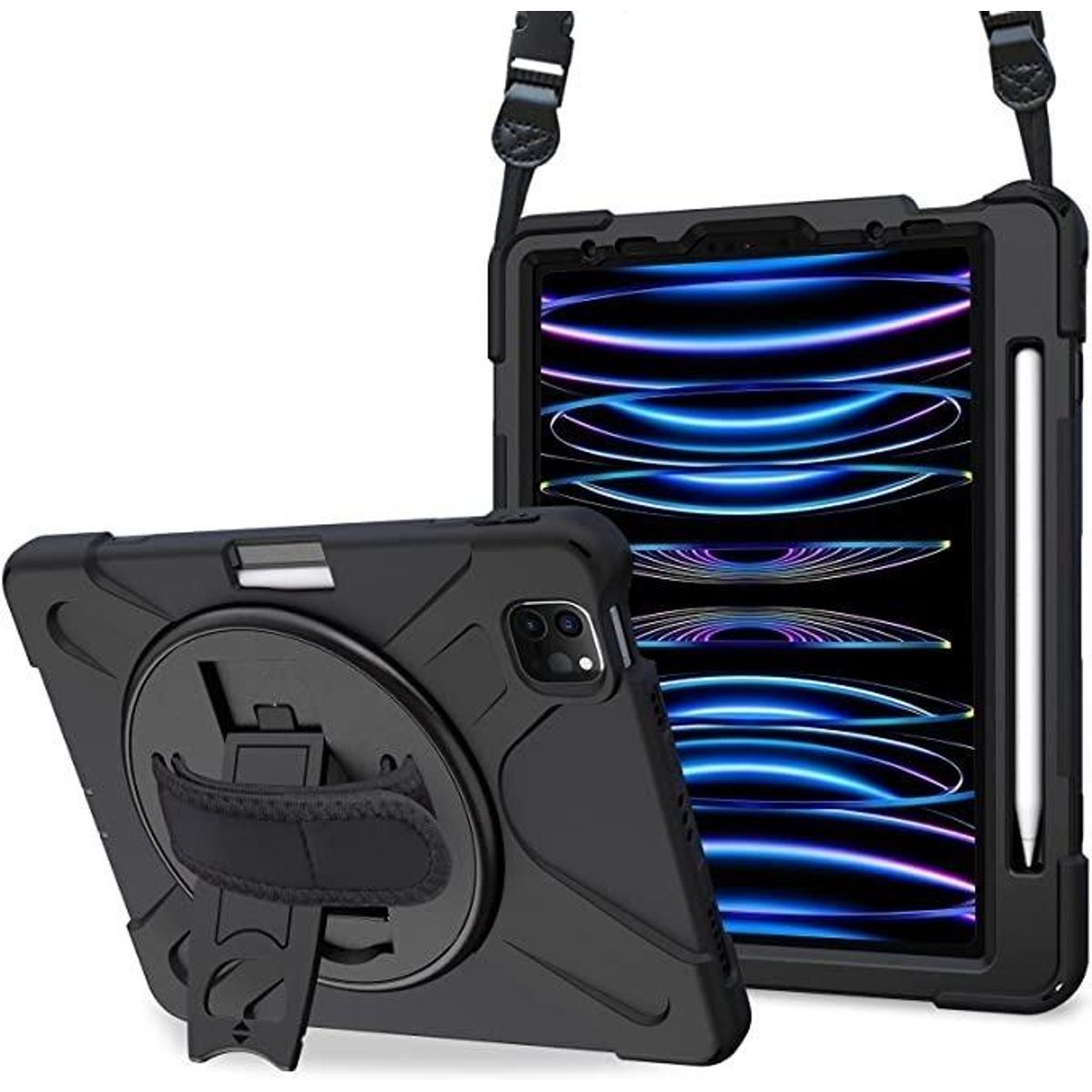 GENERICO - Funda Resistente para iPad Pro 11 con Soporte y Cinturón