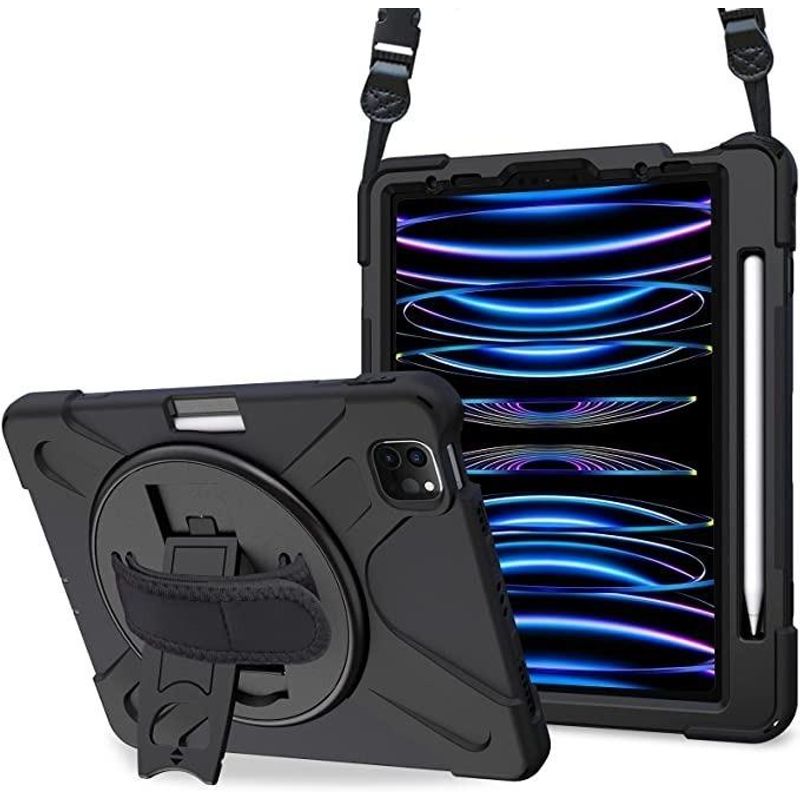 GENERICO - Funda Resistente para iPad Pro 11 con Soporte y Cinturón
