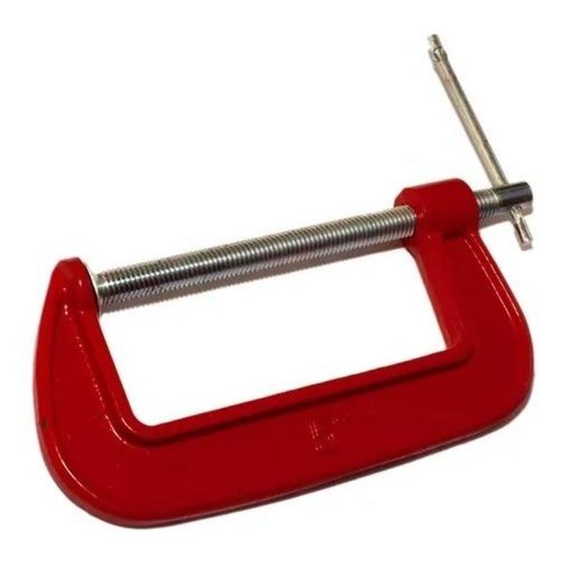 GENERICO - Set de 3 Prensas Sargento Tipo C de Acero Inoxidable