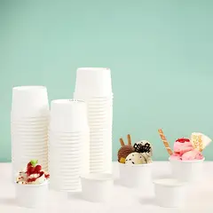 GENERICO - Potes de Polipapel Desechables para Postres y Helados x200