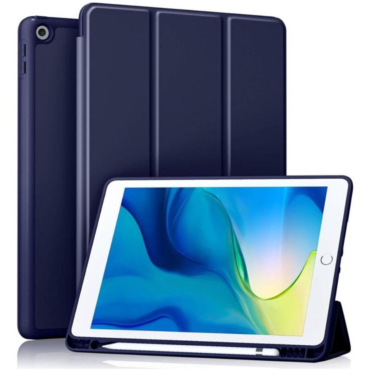 GENERICO - Funda flexible para iPad 102 con slot para Pencil y protección