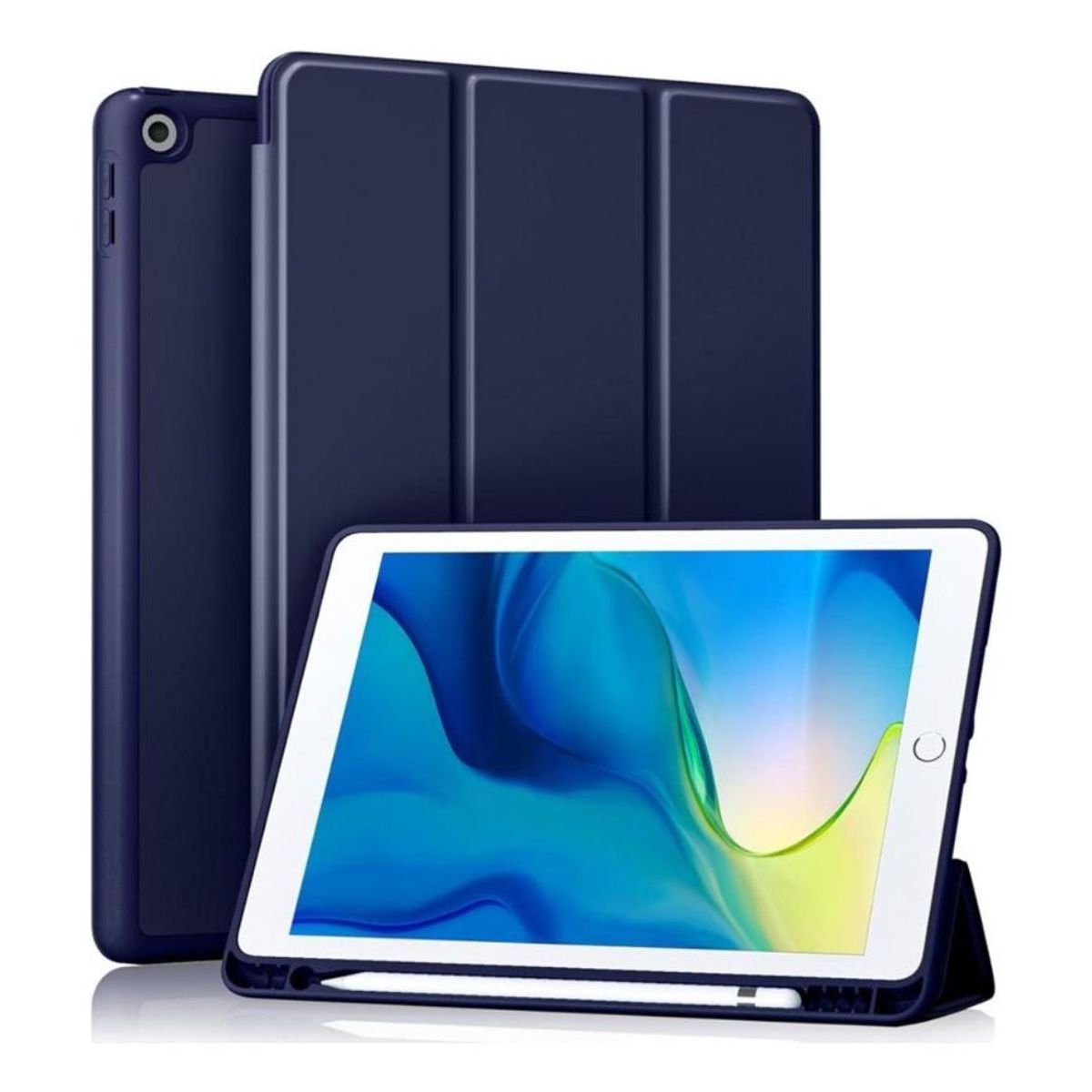 GENERICO - Funda flexible para iPad 102 con slot para Pencil y protección