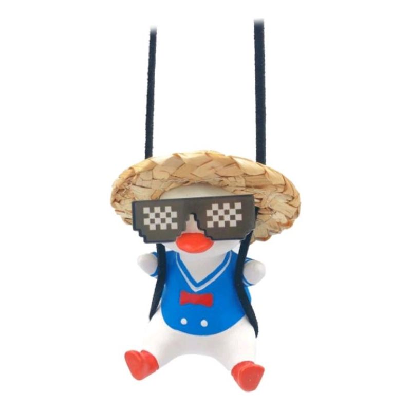 GENERICO - Pato Colgante Lindo para Espejo de Auto Decorativo