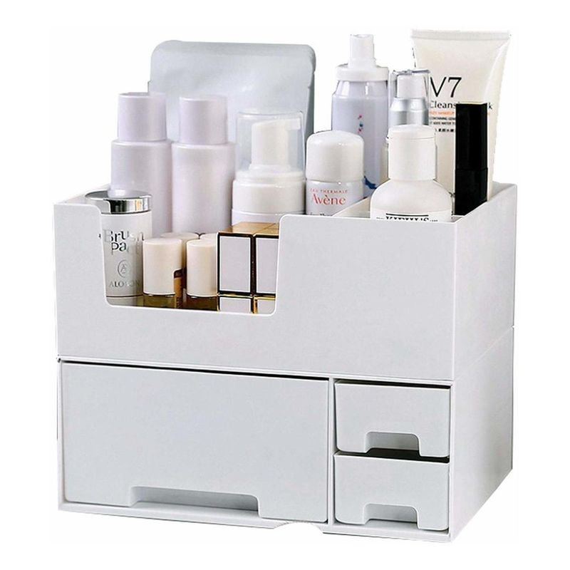 GENERICO - Organizador de Maquillaje con Ruedas y Cajones Apilables