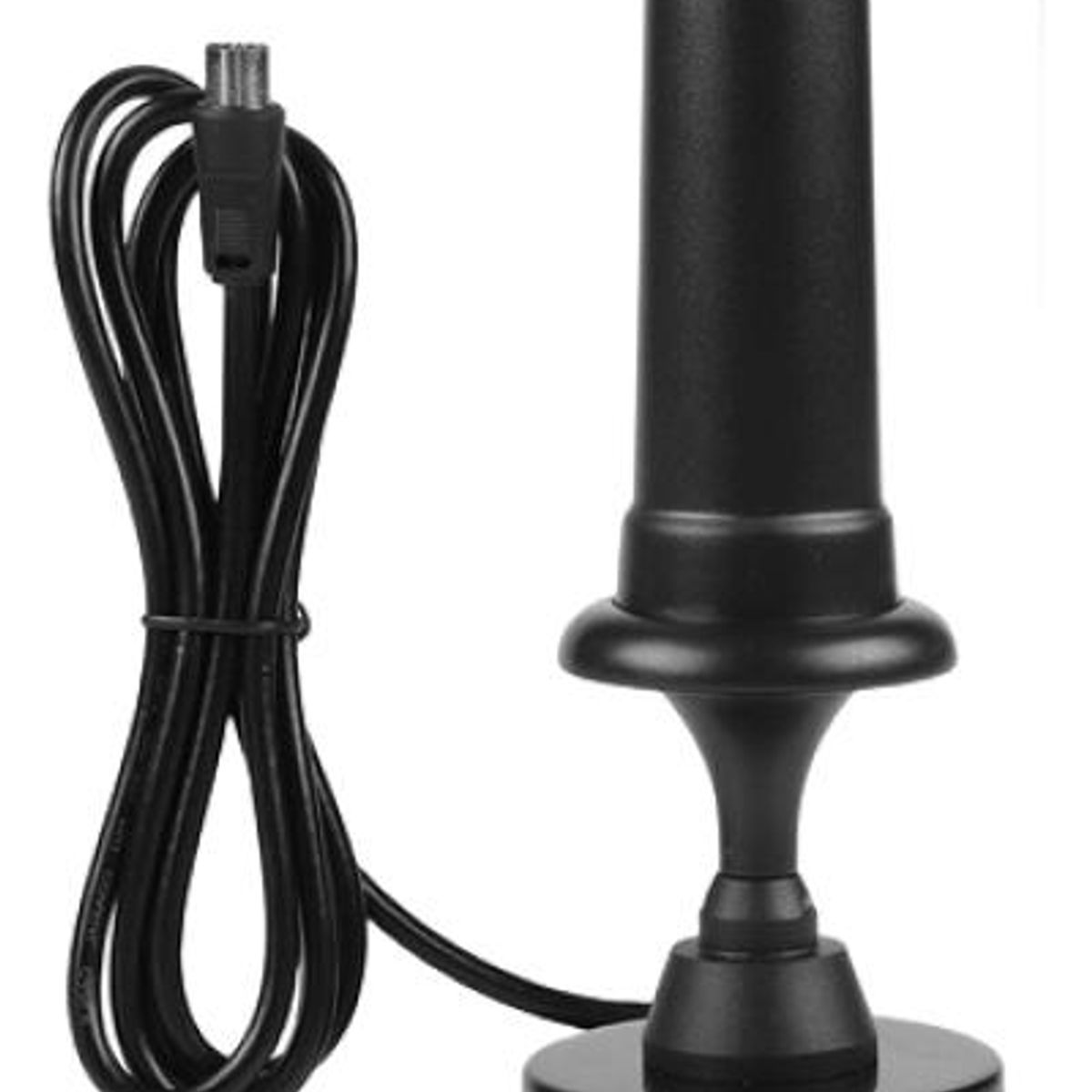 GENERICO - Antena Digital Interior 30dBi con Base Magnética y F Conector