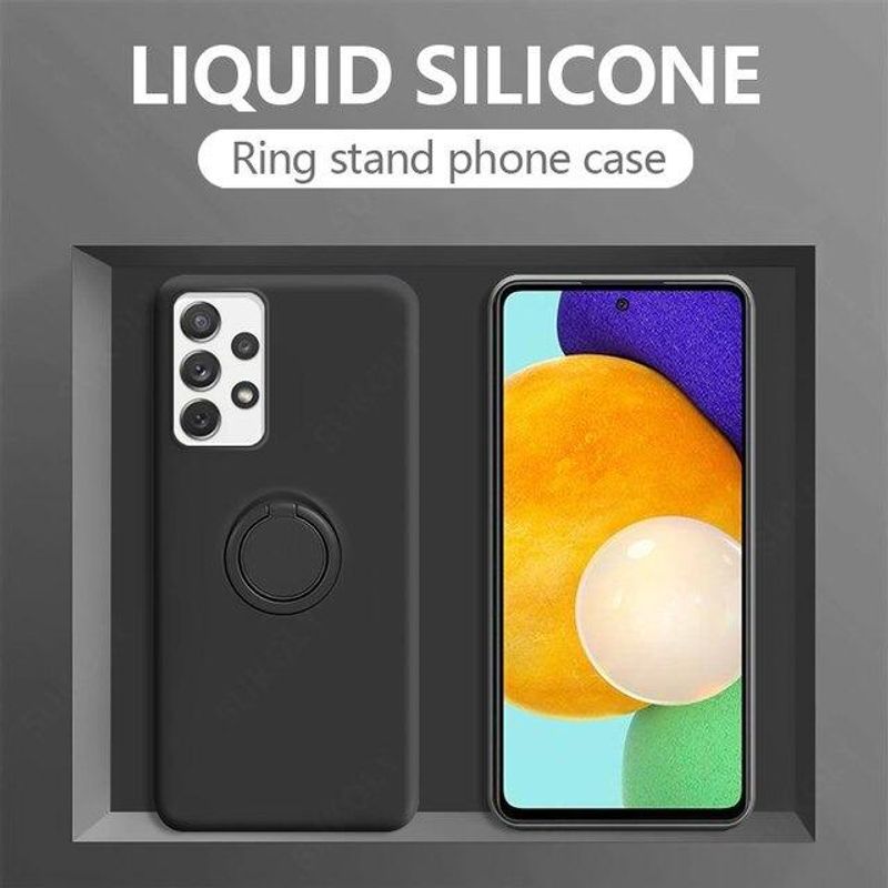 GENERICO - Funda de Silicona con Soporte Magnético para Samsung S21