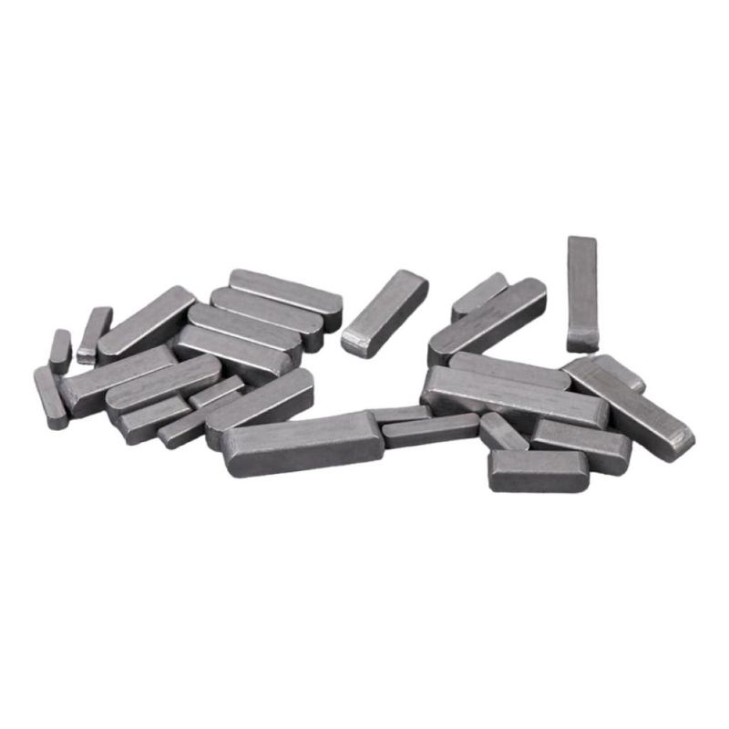 GENERICO - Chaveta de Fierro DIN 6885 para Ejes 6x500mm Pack 2 Unidades