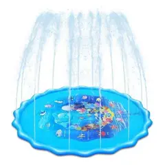 GENERICO - Alfombra Rociadora Redonda para Niños 143 cm de Diversión