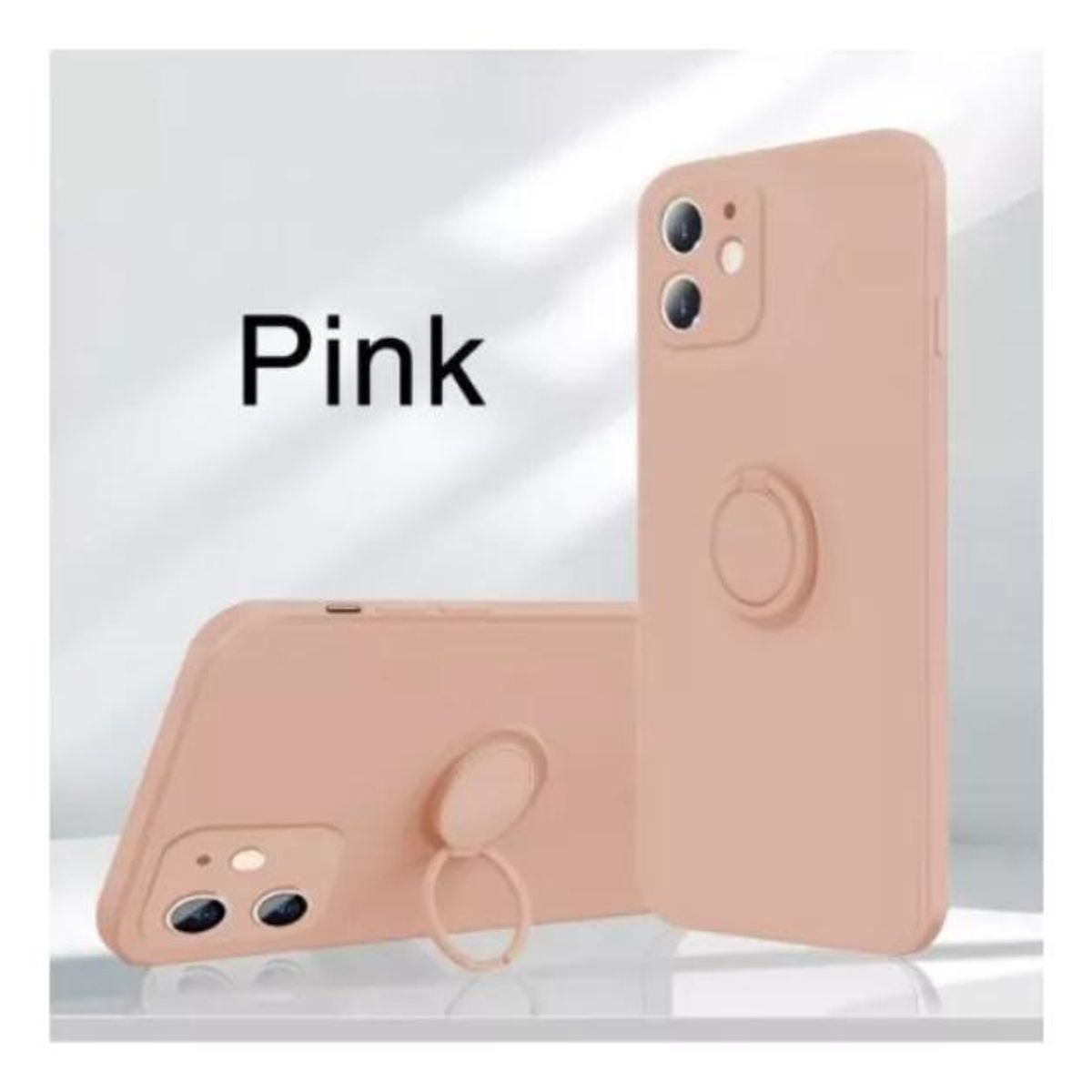 GENERICO - Funda de Silicona Suave con Anillo para Mayor Agarre