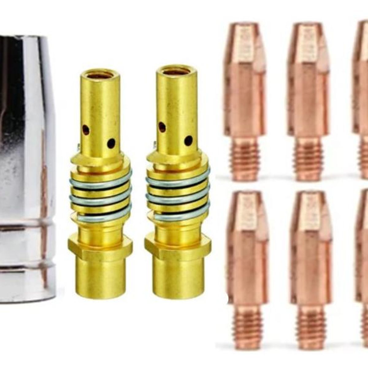 GENERICO - Kit de Boquillas 10mm para Soldadura MIG 14 Piezas