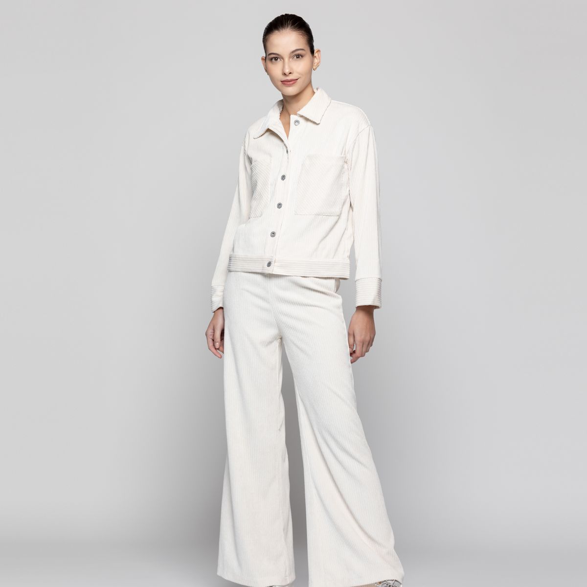 LINEATRE - Chaqueta Mujer Silvana Blanco Lineatre