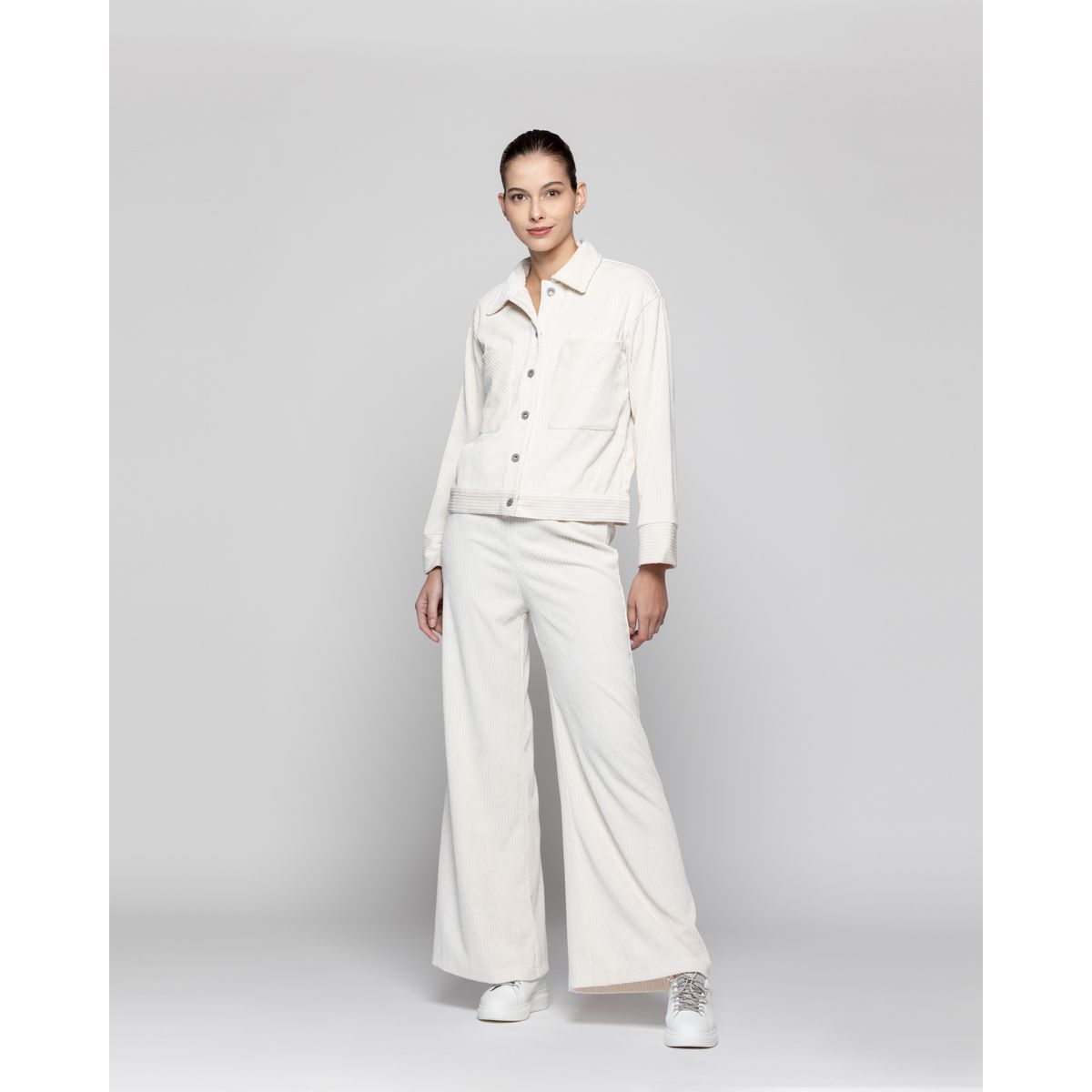 LINEATRE - Chaqueta Mujer Silvana Blanco Lineatre