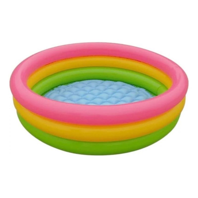 GENERICO - Piscina Inflable Redonda para Niños con Fondo Antideslizante