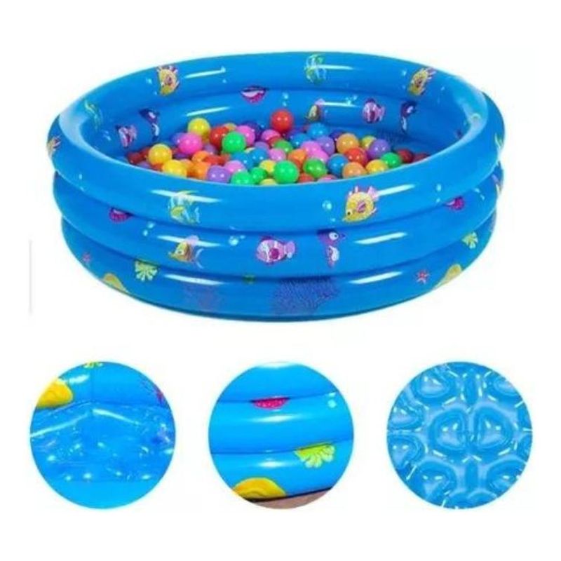 GENERICO - Piscina Inflable Redonda para Niños y Adultos 100x35cm
