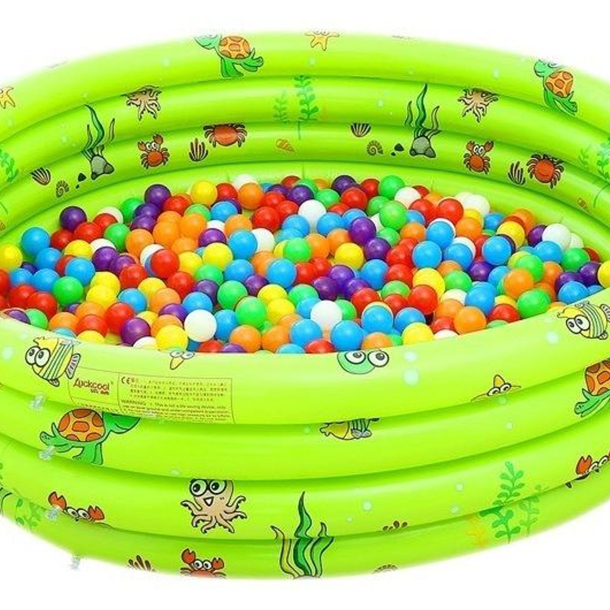 GENERICO - Piscina Inflable Infantil 3 Anillos Diseño Oceanico Verano