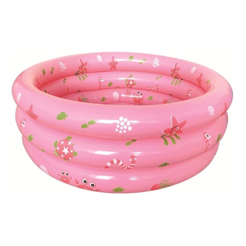 GENERICO - Piscina Inflable Infantil 3 Anillos Creativos Verano 90cm