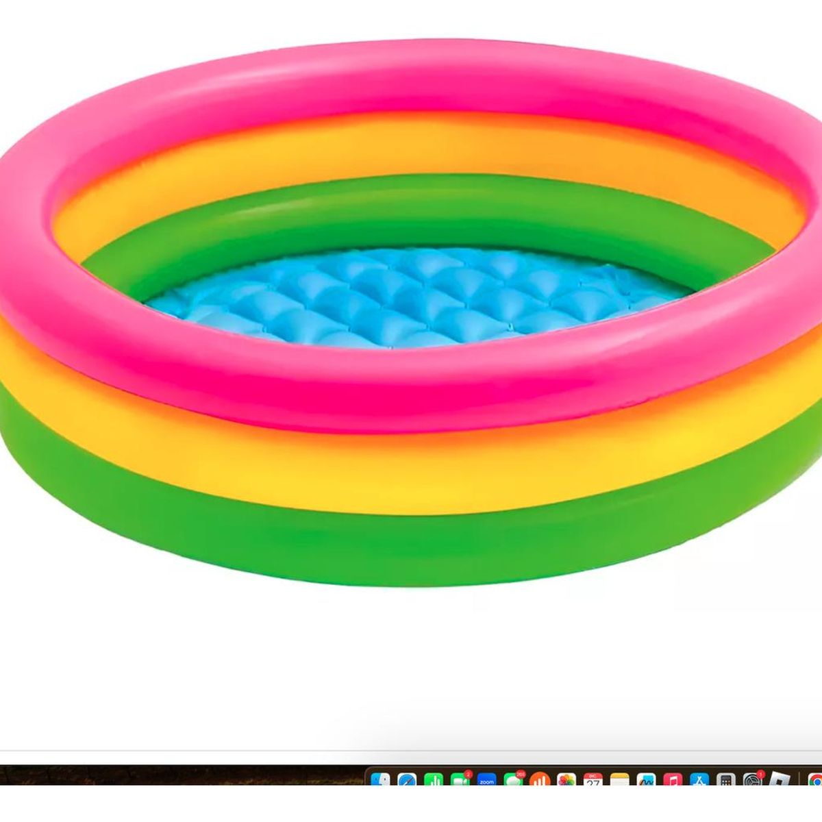 GENERICO - Piscina Inflable Redonda para Bebés de 3 Anillos 90 cm