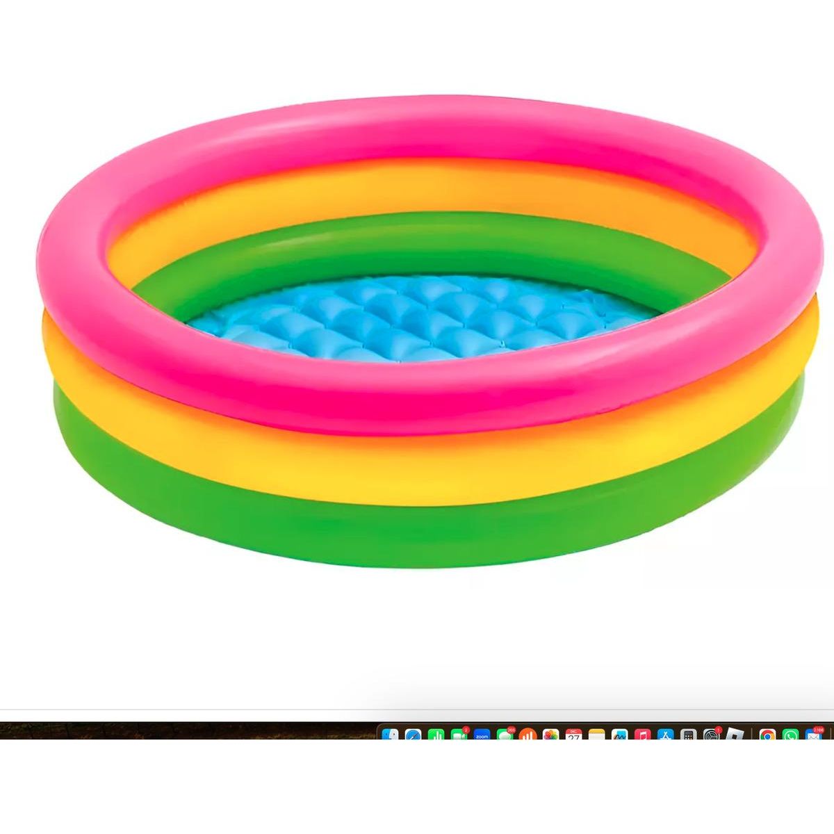 GENERICO - Piscina Inflable Redonda para Bebés de 3 Anillos 90 cm