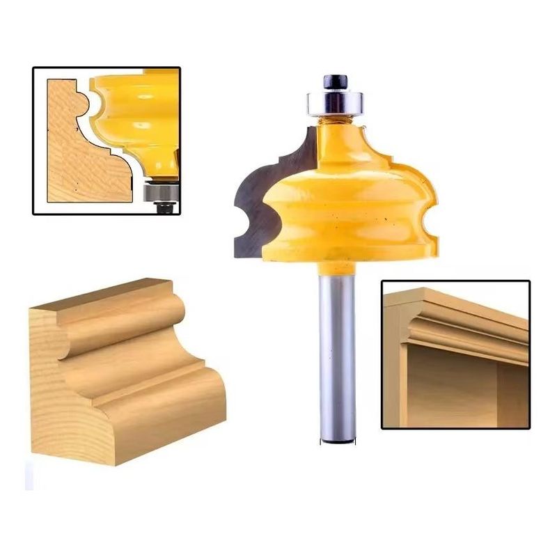 GENERICO - Fresa de Madera para Molduras con Vástago de 8 mm