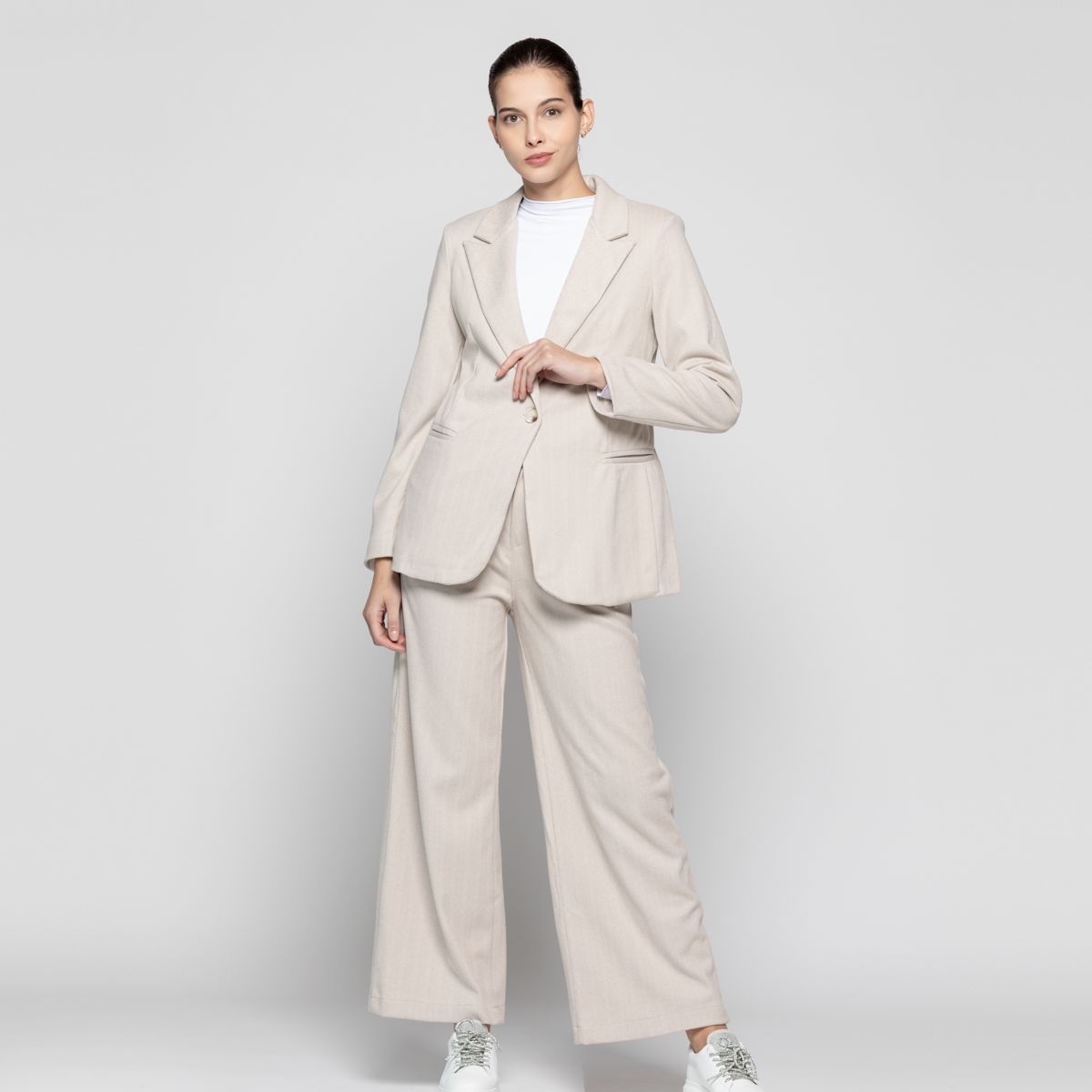 LINEATRE - Chaqueta Mujer Amelia Beige Lineatre