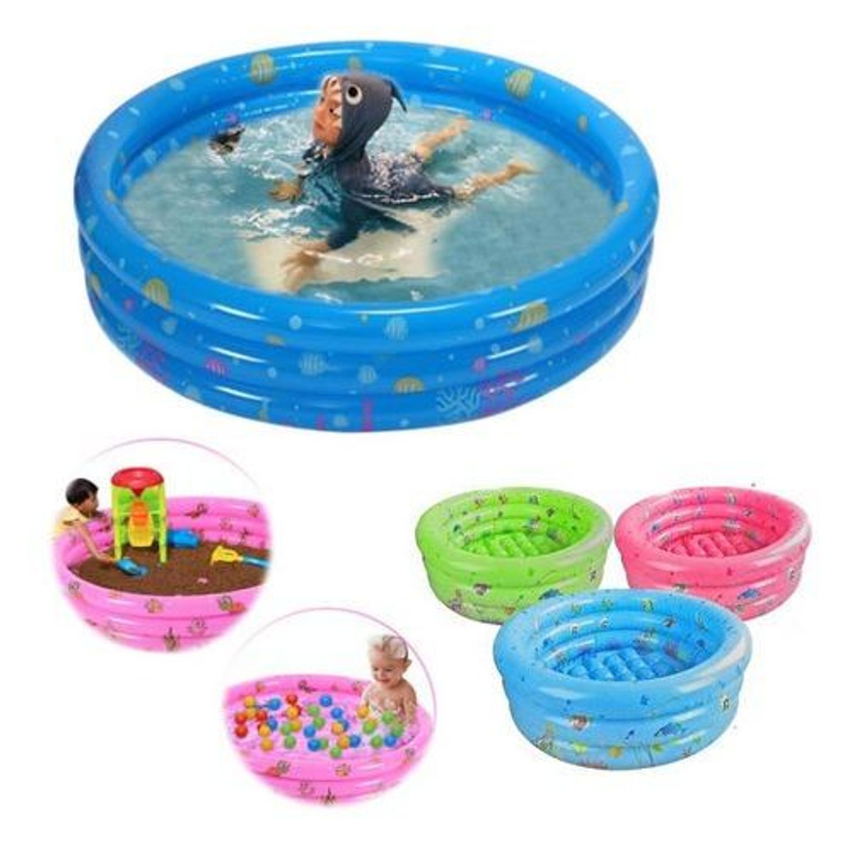 GENERICO - Piscina Inflable para Niños 100cm Ideal para Verano