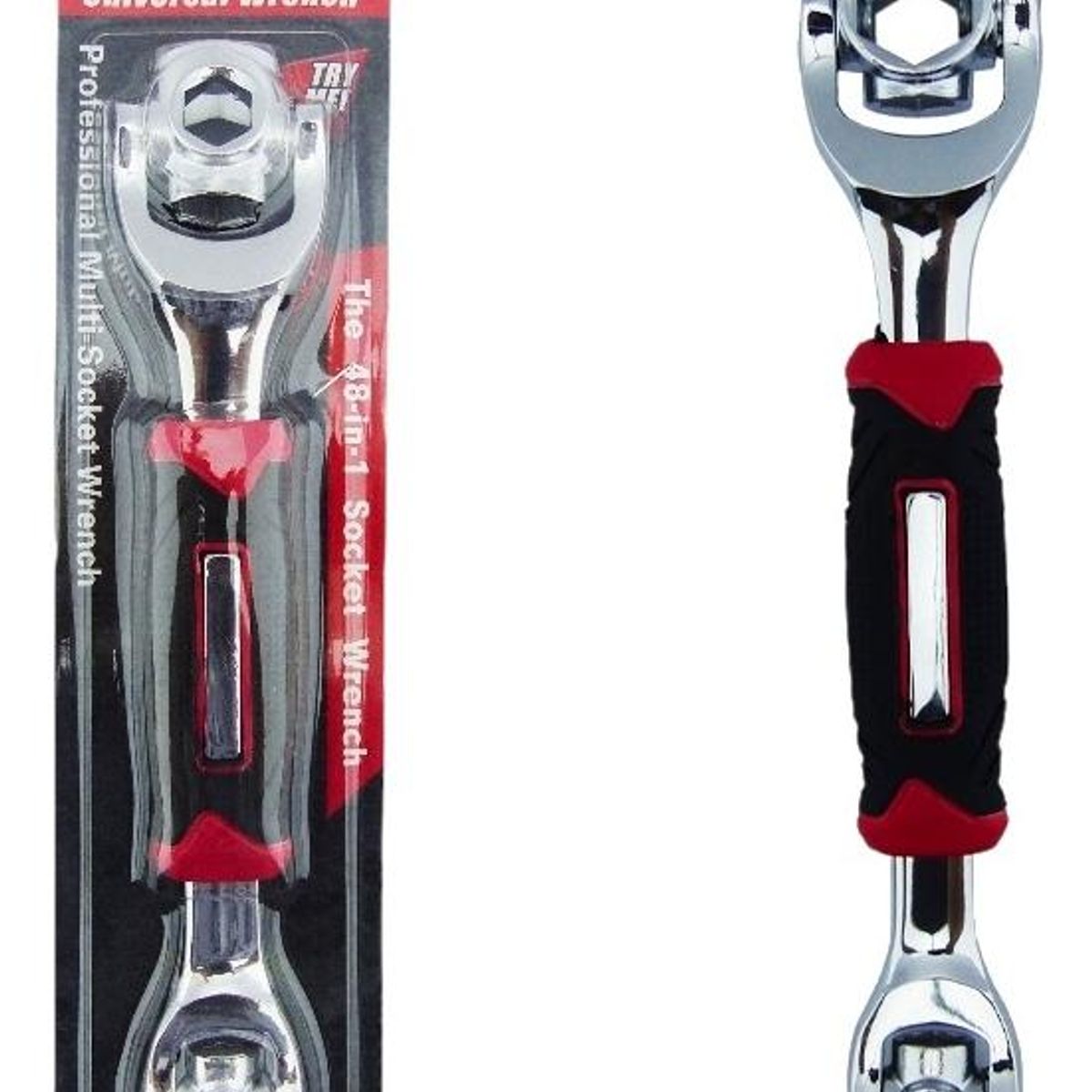 GENERICO - Llave Universal Multifuncional 48 en 1 con Giro 360º