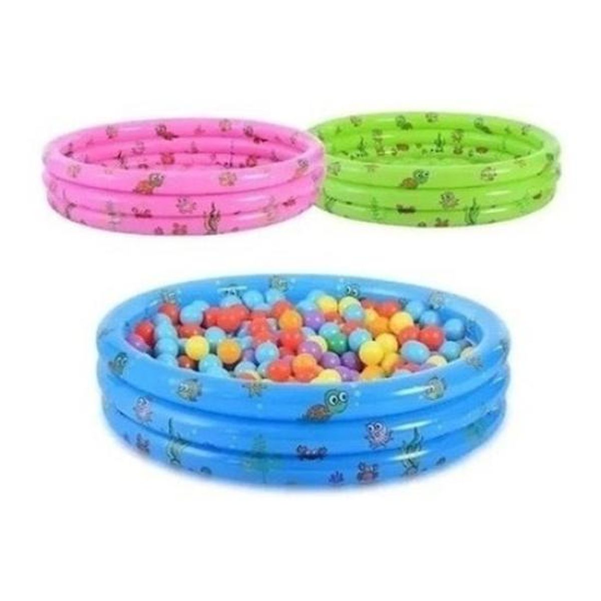 GENERICO - Piscina Inflable Redonda para Niños de Verano 130 cm