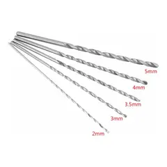 GENERICO - Set de 5 Brocas Largas Espirales para Madera 15 cm