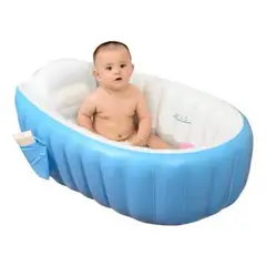 GENERICO - Tina Inflable Plegable Antideslizante para Bebés Seguros