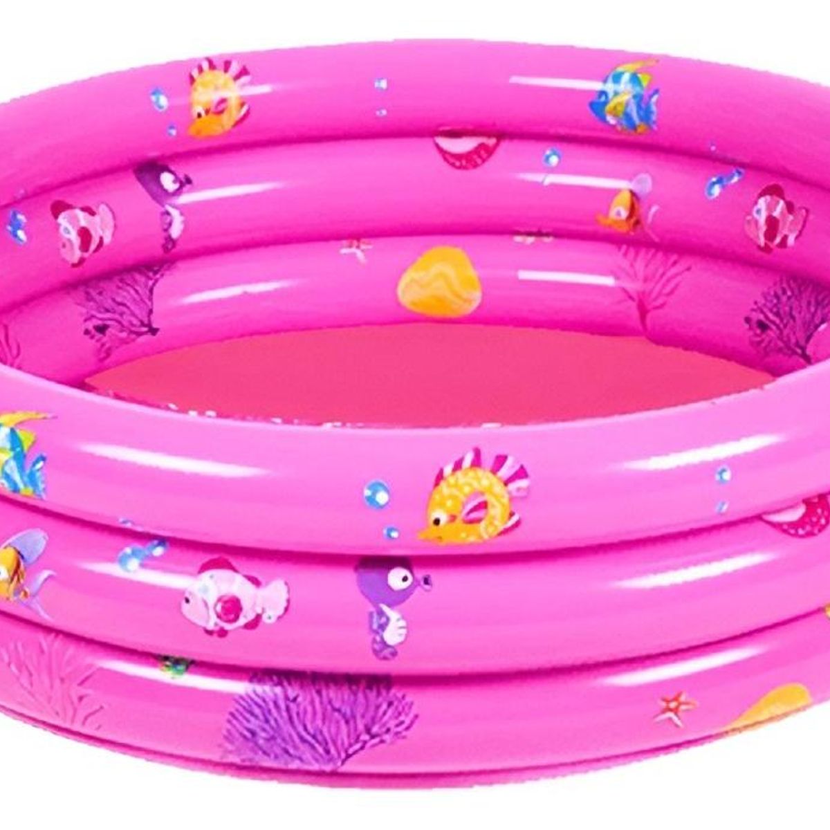 GENERICO - Piscina Inflable Redonda Rosada para Niños de 120 cm