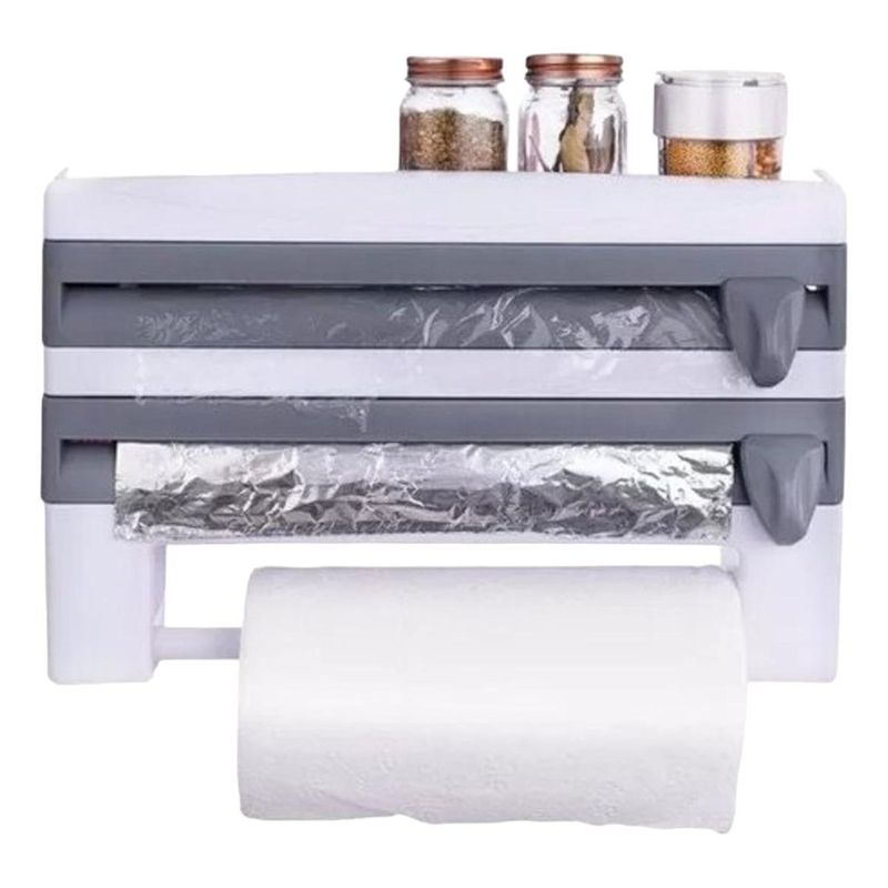 GENERICO - Dispensador Multifuncional 4 en 1 para Cocina y Oficina